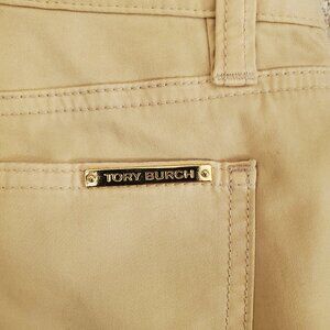 Tory Burch Khaki Straight Leg Jeans